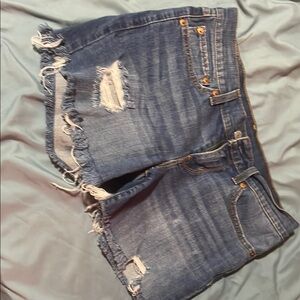 Levi's Blue Denim Cutoff Shorts